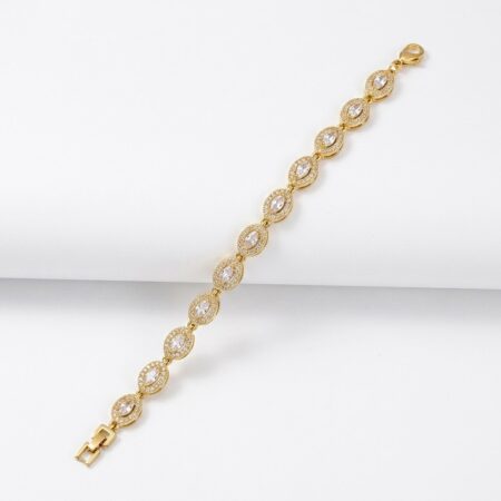 Celine Crystal Bracelet - Ατσάλινο Βραχιόλι με Κρύσταλλα