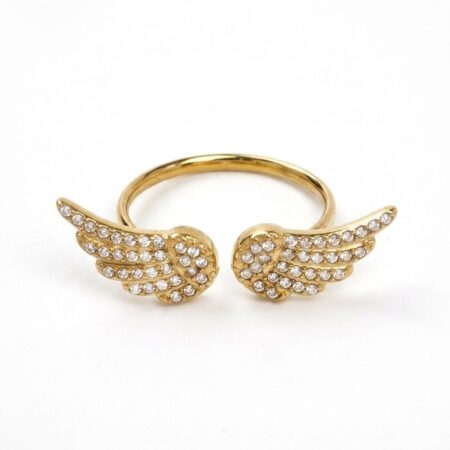 Astra Wing Ring - Ατσάλινο Δαχτυλίδι με Φτερά