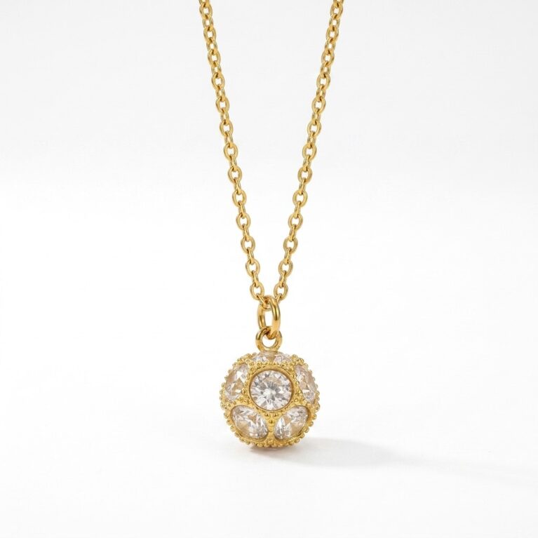 Celeste Necklace - Ατσάλινο Κολιέ με Κρεμαστό