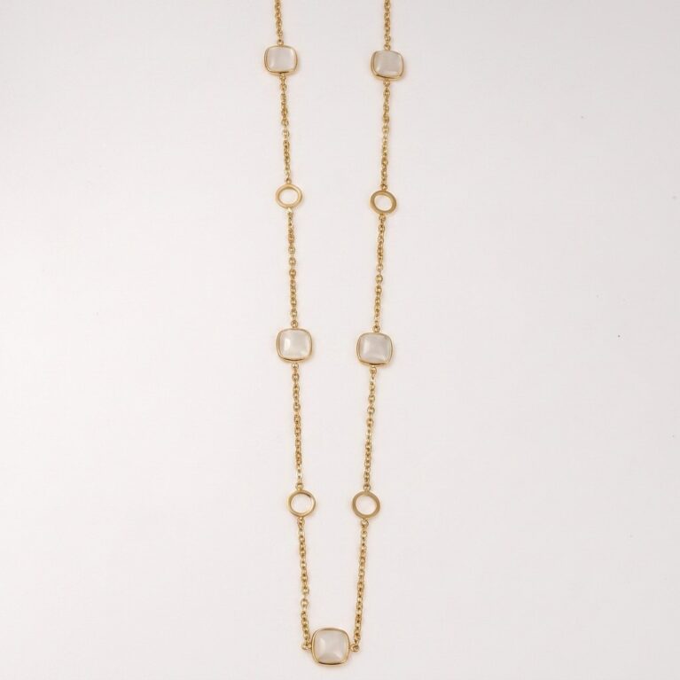Valentina Necklace - Ατσάλινο Κολιέ με Διακοσμητικά Στοιχεία