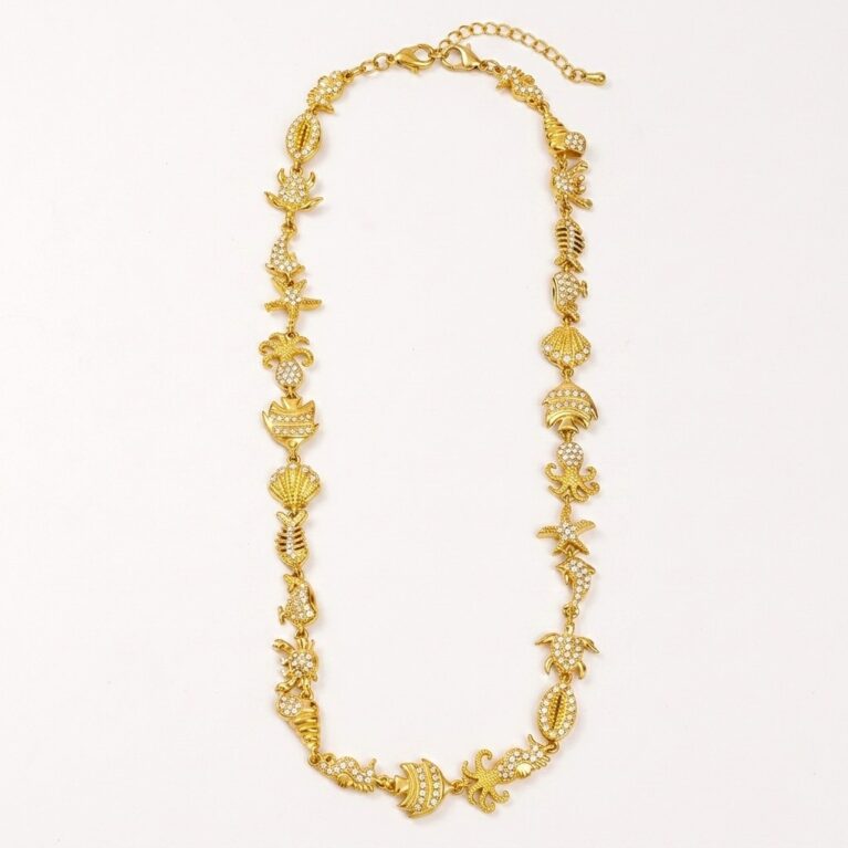 Oceanic Charm Necklace - Ατσάλινο Κολιέ με Θαλασσινά Μοτίβα