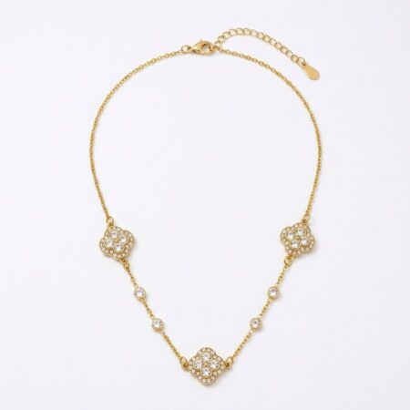 Luxe Glam Necklace - Ατσάλινο Κολιέ με Διακοσμητικά Στοιχεία