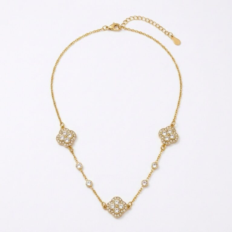 Luxe Glam Necklace - Ατσάλινο Κολιέ με Διακοσμητικά Στοιχεία