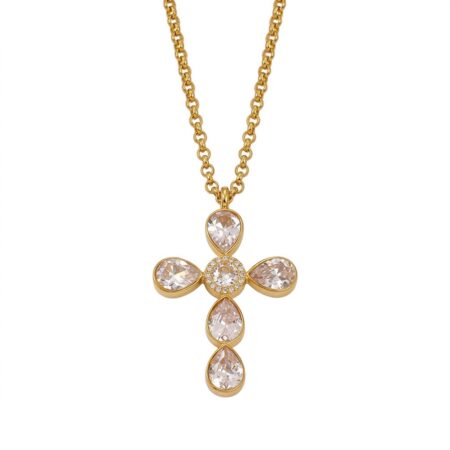Elysian Cross Necklace - Ατσάλινο Κολιέ με Σταυρό