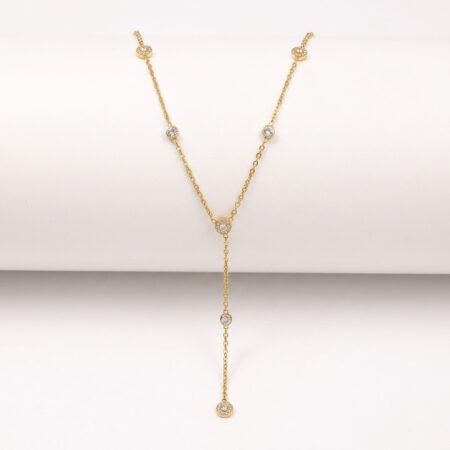 Luxe Necklace - Ατσάλινο Κολιέ με Κρύσταλλα