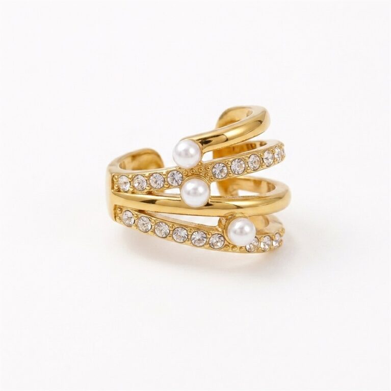 Celine Cartilage Earrings - Ατσάλινα Σκουλαρίκια Χόνδρου με Κρυστάλλους