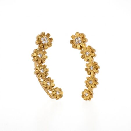 Celeste Earrings - Ατσάλινα Σκουλαρίκια με Λουλούδια