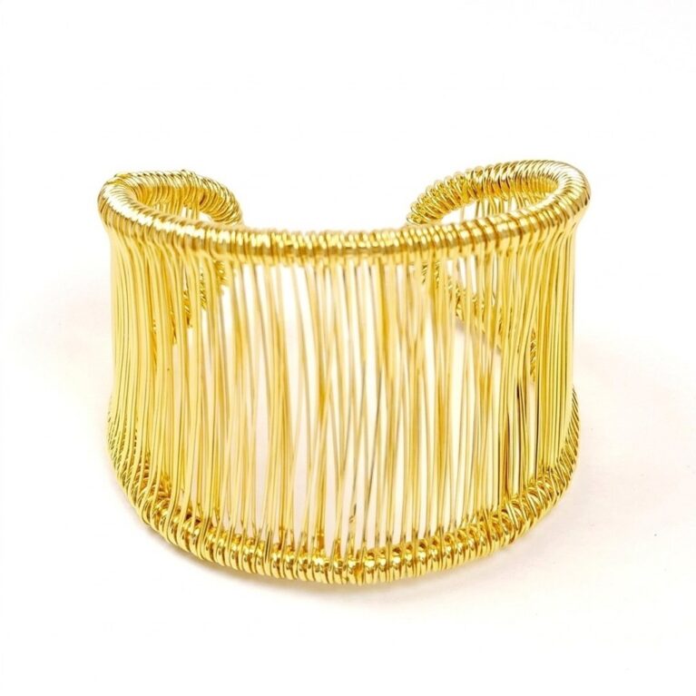 Aurora Cuff - Χρυσή Χειροπέδα από Ατσάλι