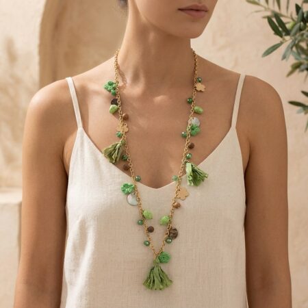 Elara Necklace - Αλυσίδα με Πολύχρωμα Στοιχεία
