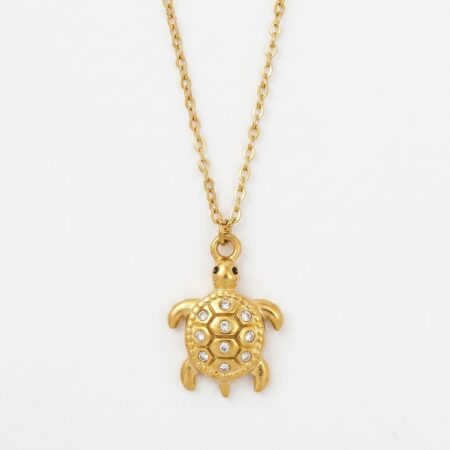 Turtle Necklace - Ατσάλινο Κολιέ με Χελώνα