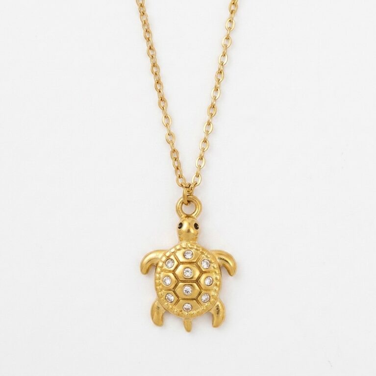 Turtle Necklace - Ατσάλινο Κολιέ με Χελώνα