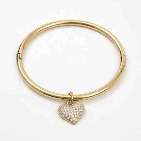 Amour Heart Bracelet - Ατσάλινο Βραχιόλι με Καρδιά