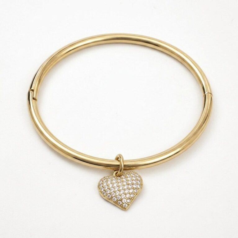 Amour Heart Bracelet - Ατσάλινο Βραχιόλι με Καρδιά