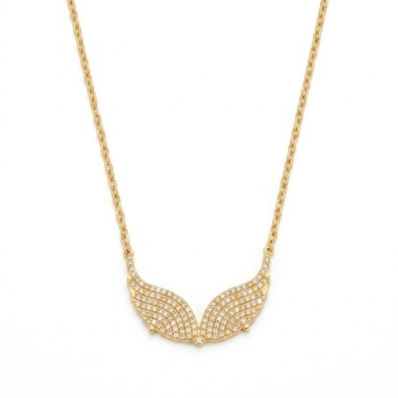 Celeste Wing Necklace - Ατσάλινο Κολιέ με Φτερά