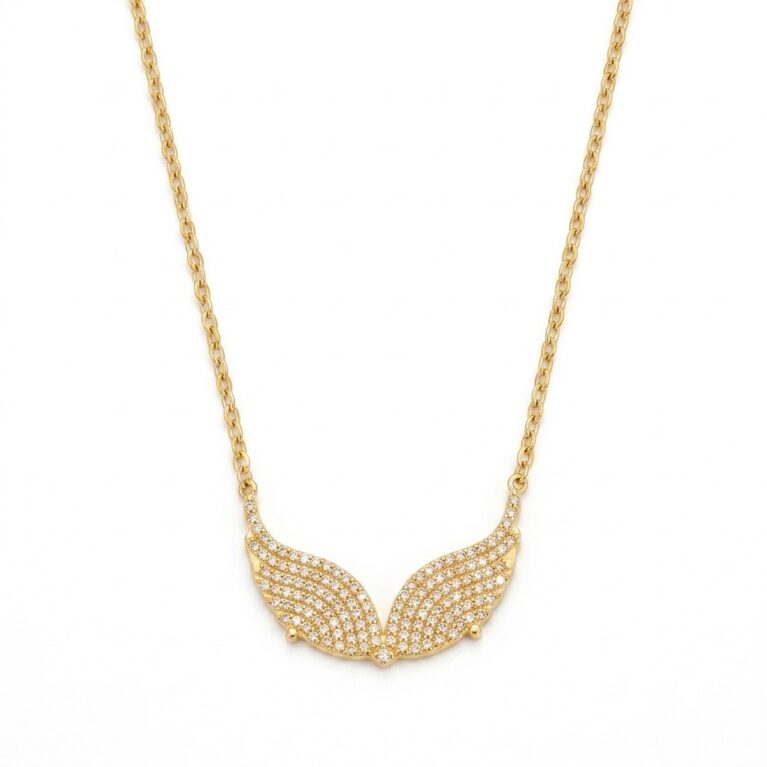 Celeste Wing Necklace - Ατσάλινο Κολιέ με Φτερά