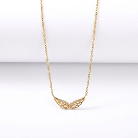 Angel Wings Necklace - Ατσάλινο Κολιέ με Φτερά Αγγέλου