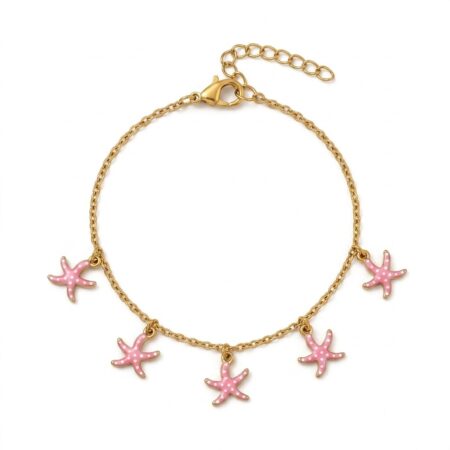 Astra Starfish Bracelet - Ατσάλινο Βραχιόλι με Αστερίες