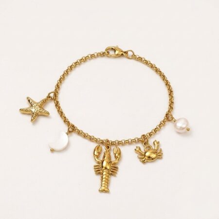 Astra Charm Bracelet - Ατσάλινο Βραχιόλι με Charms