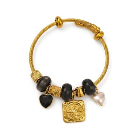 Eclipse Charm Bracelet - Ατσάλινο Βραχιόλι με Charms