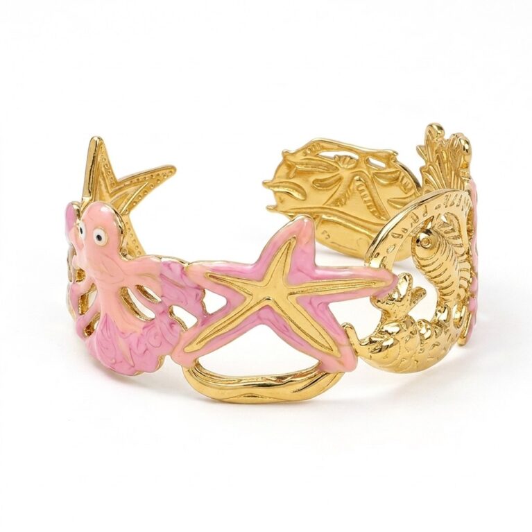 Ocean Breeze Bracelet - Ατσάλινο Βραχιόλι με Θαλάσσιο Μοτίβο