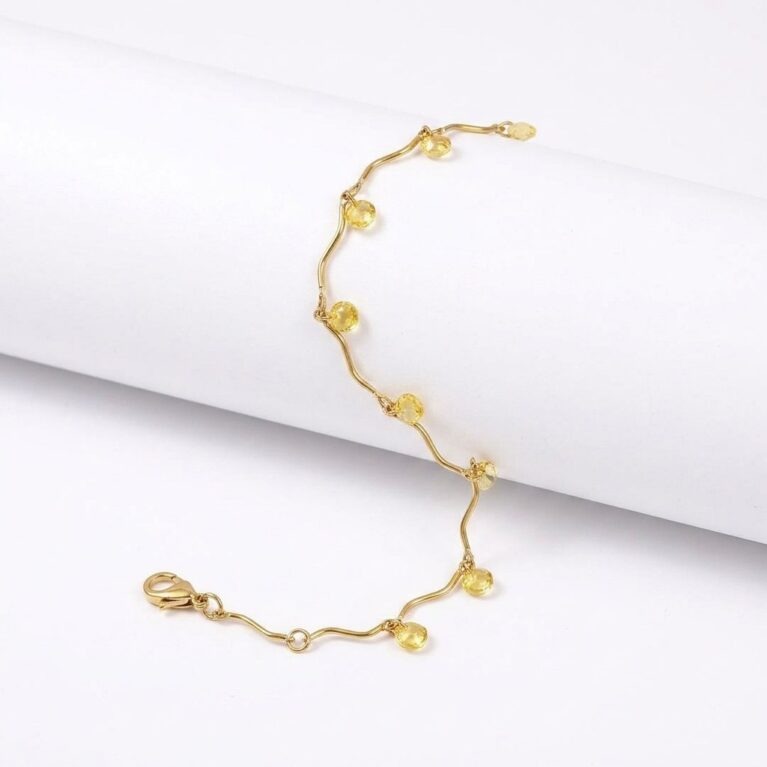 Wavy Bracelet - Ατσάλινο Βραχιόλι με Χάντρες