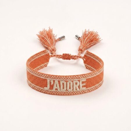 J'ADORE Collection - Υφασμάτινο Βραχιόλι με Κρόσσια