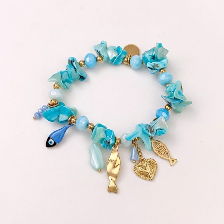 Charm Bracelet - Ατσάλινο Βραχιόλι με Χαριτωμένα Charms