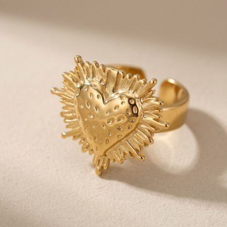 Amour Heart Ring - Ατσάλινο Δαχτυλίδι με Καρδιά