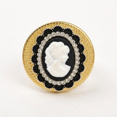 Cameo Ring - Ατσάλινο Δαχτυλίδι με Καμέο
