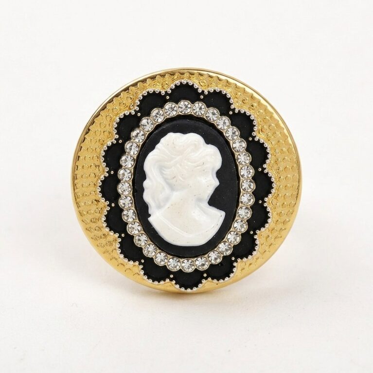 Cameo Ring - Ατσάλινο Δαχτυλίδι με Καμέο