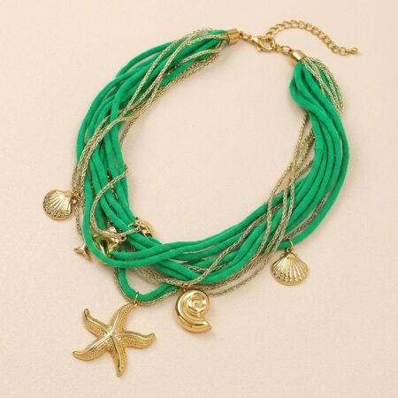 Elodie Ocean Necklace - Κολιέ με Αστερία και Κοχύλια