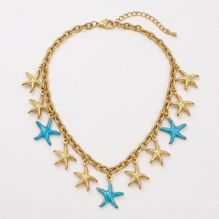 Starfish Pendant Necklace - Κολιέ με Αστερίες
