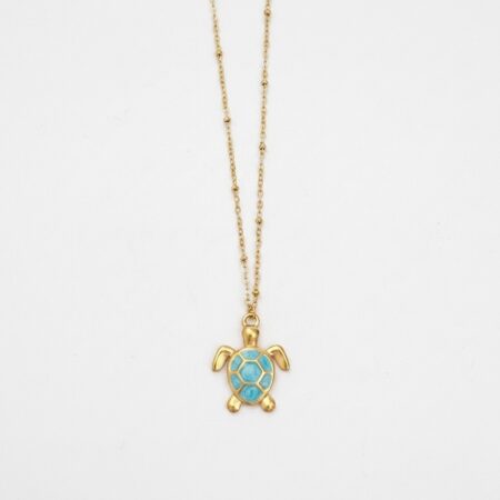 Turtle Necklace - Ατσάλινο Κολιέ με Χελώνα