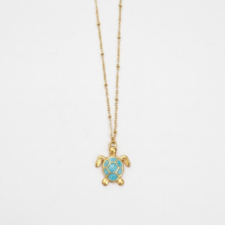 Turtle Necklace - Ατσάλινο Κολιέ με Χελώνα