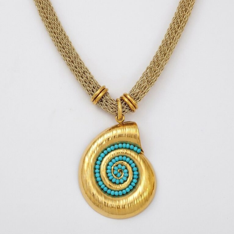 Aurelia Spiral Necklace - Ατσάλινο Κολιέ με Σπείρα
