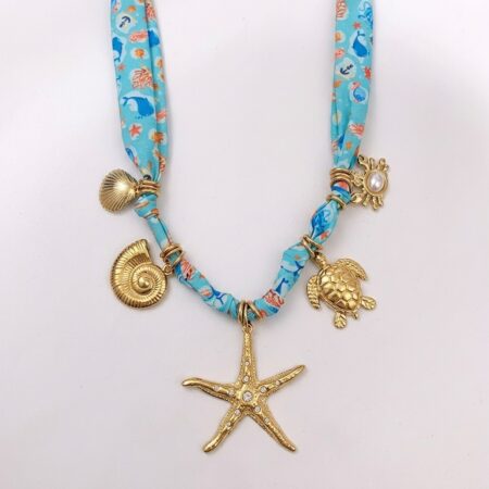 Vianne Ocean Necklace - Ατσάλινο Κολιέ με Θαλάσσια Στοιχεία