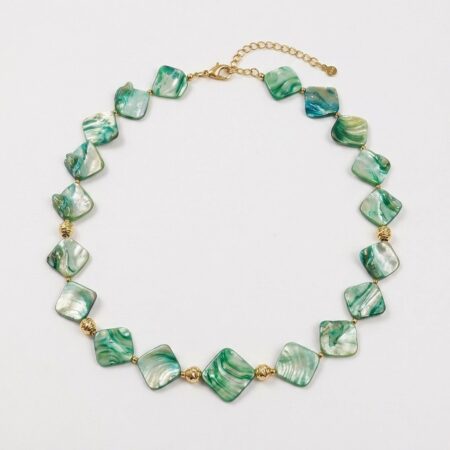 Cora Necklace - Ατσάλινο Κολιέ με Χάντρες σε Ποικιλία Χρωμάτων