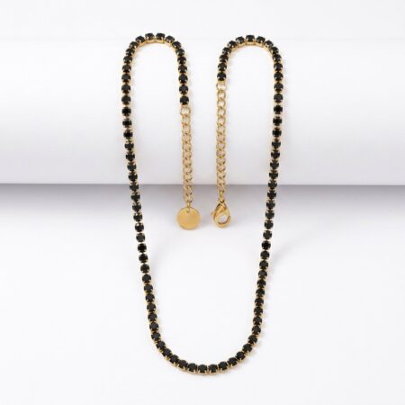 Celeste Necklace - Ατσάλινο Κολιέ με Πέτρες