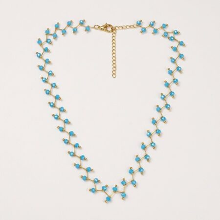 Beaded Necklace - Ατσάλινο Κολιέ με Χάντρες