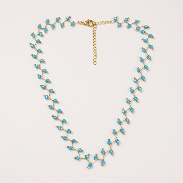 Beaded Necklace - Ατσάλινο Κολιέ με Χάντρες