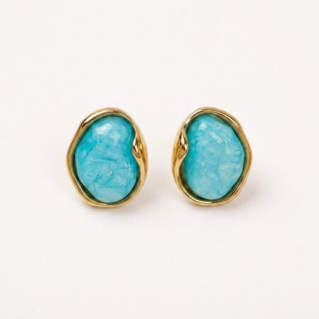 Aurora Earrings - Ατσάλινα Σκουλαρίκια με Πέτρες