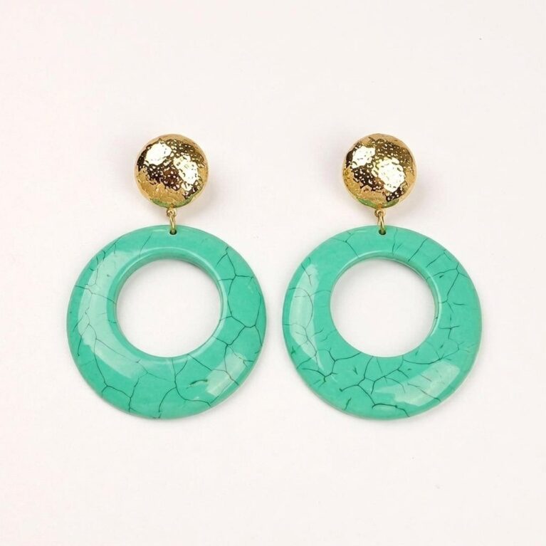 Aurora Hoop Earrings - Πολύχρωμα Σκουλαρίκια Κρίκοι