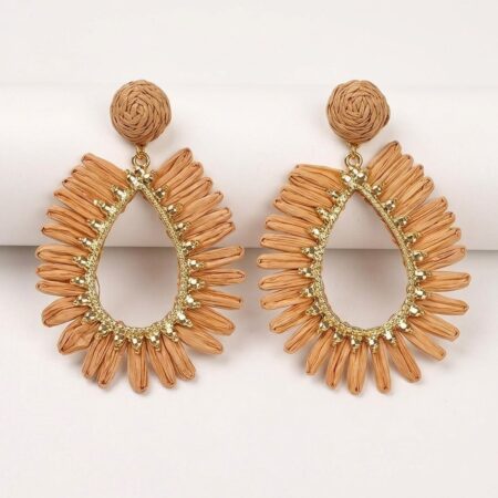 Liora Earrings - Ατσάλινα Σκουλαρίκια με Κρεμαστό σε Τέσσερα Χρώματα