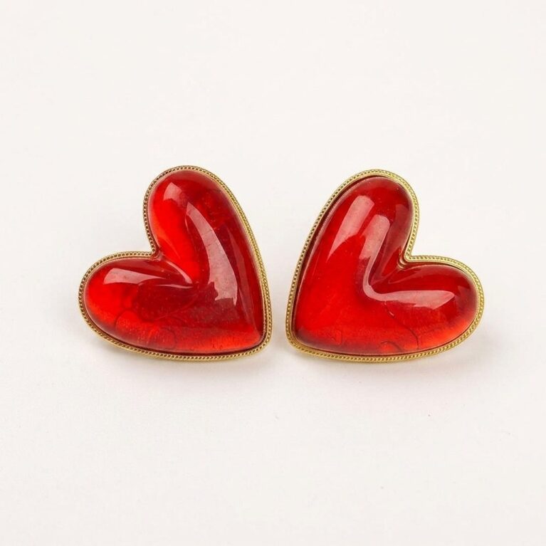 Heart Stud Earrings - Ατσάλινα Σκουλαρίκια Καρδιά