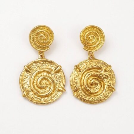Spiral Elegance Earrings - Ατσάλινα Σκουλαρίκια Σπείρα