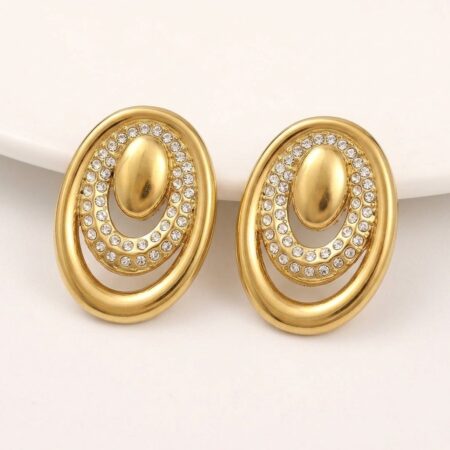 Aurora Loop Earrings - Ατσάλινα Σκουλαρίκια με Κρίκους