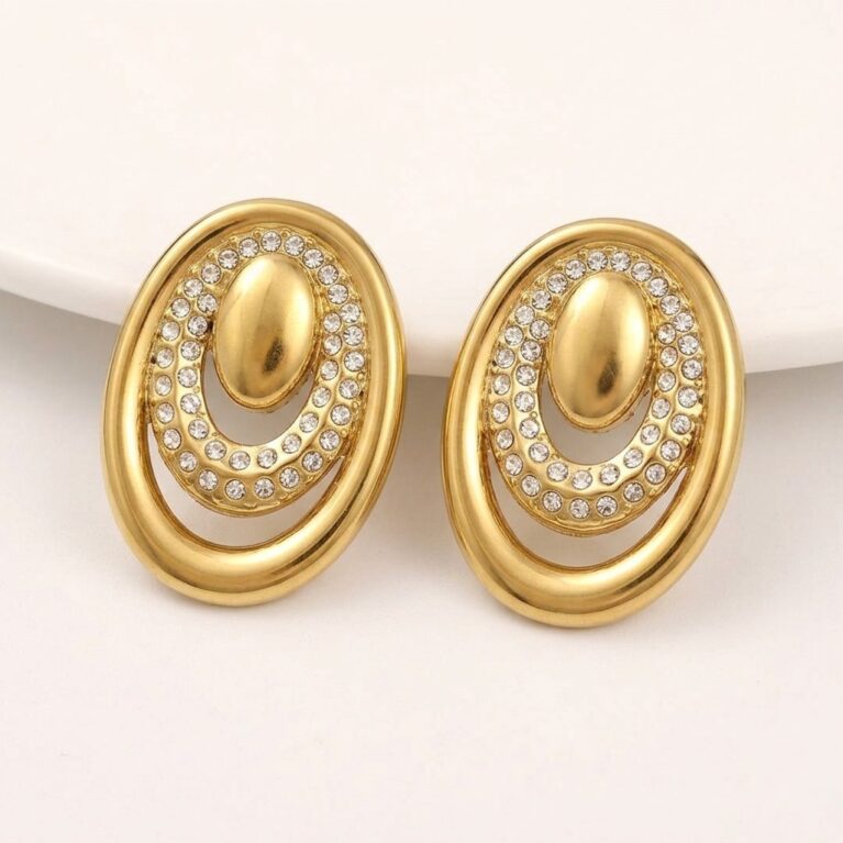 Aurora Loop Earrings - Ατσάλινα Σκουλαρίκια με Κρίκους