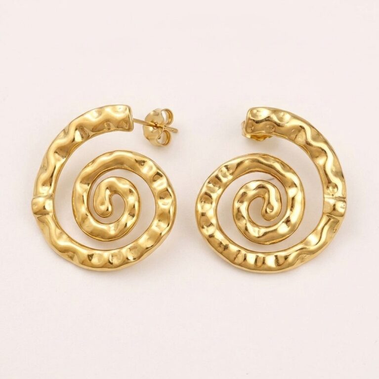 Spiral Twist Earrings - Ατσάλινα Σκουλαρίκια Σπείρα