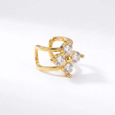 Aurora Cartilage Earrings - Ατσάλινα Σκουλαρίκια Χόνδρου με Πέτρες