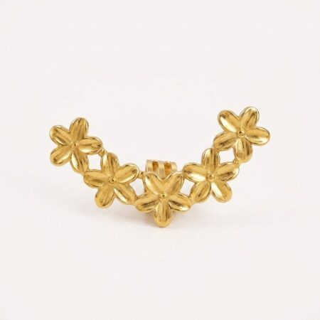 Flora Cartilage Earrings - Ατσάλινα Σκουλαρίκια με Λουλούδια